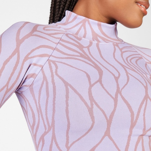 Fabletics Purple Courtney Seamless Long-Sleeve Top - Picture 3 of 4